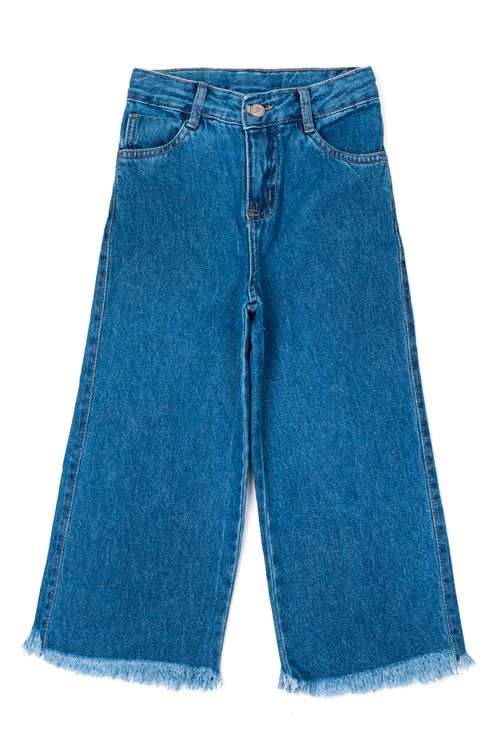 Calca Wide Leg Fem Jeans 36490-P