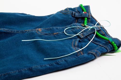 Calca WIide Leg Fem C/ Elast Jeans 37094-Z