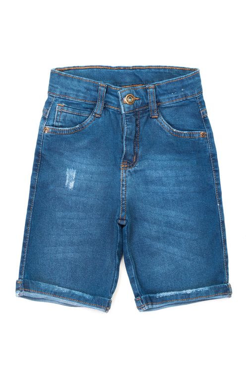 Bermuda Slim Masc C/ Elas Jeans 36716-P