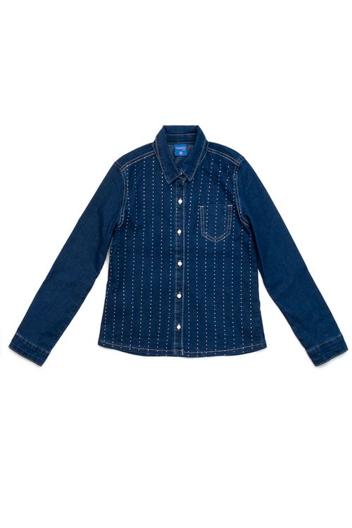 Camisa Jeans Fem C/ Elas 34096